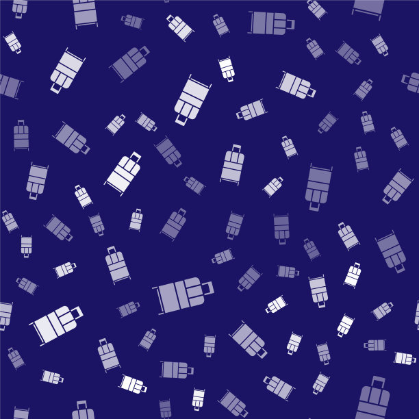 白色旅行箱为旅行标志隔绝无缝图片下载