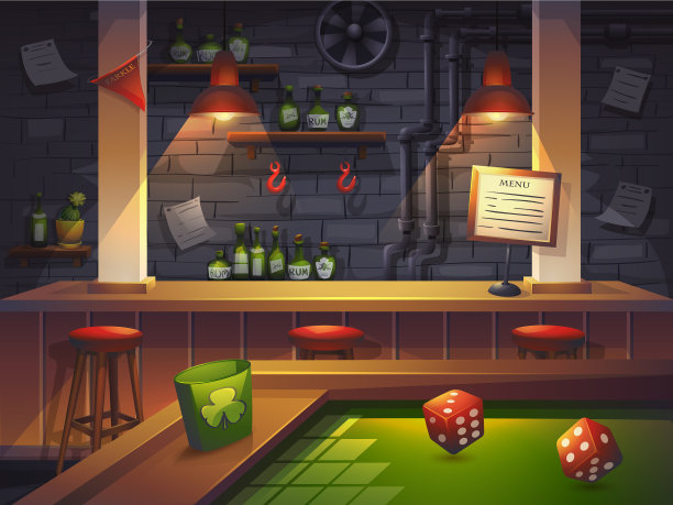 带游戏的卡通沙龙图片下载