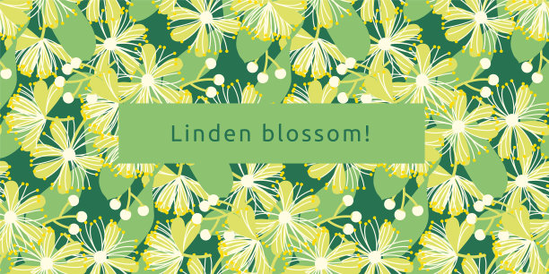 菩提树花叶图案图片下载