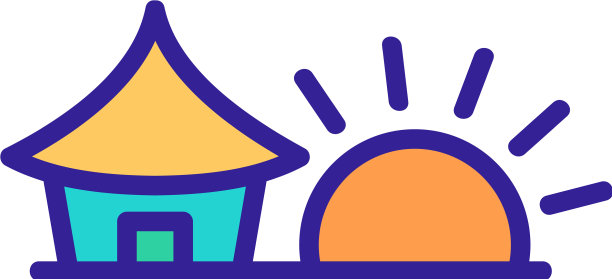 日落屋图标大纲图片下载