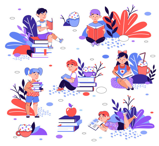 集卡通儿童读物速写图片下载