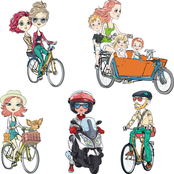 让人骑自行车图片下载