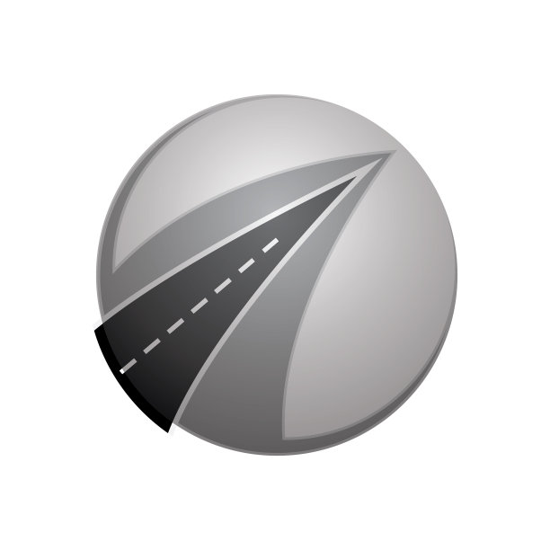 白色背景上的道路图标图片下载