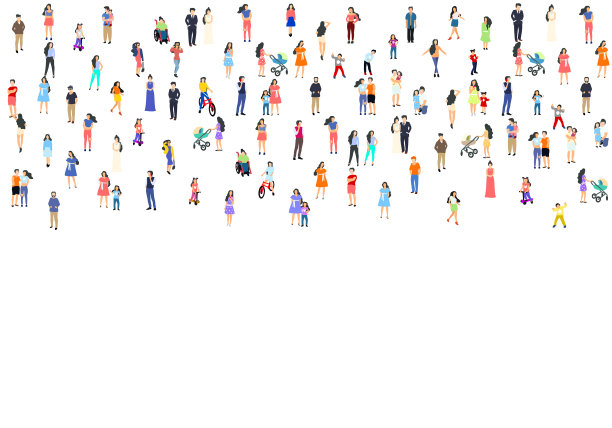 一群人和他们的家人一起散步和放松图片下载