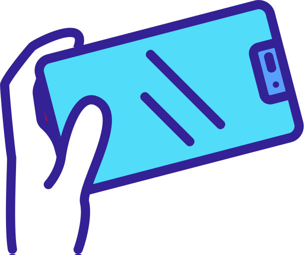 手机触摸面板图标轮廓图片下载