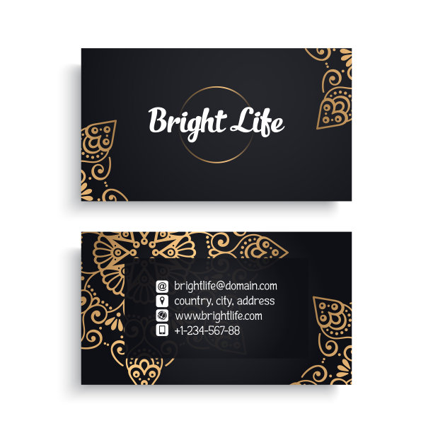 名片复古装饰元素图片下载