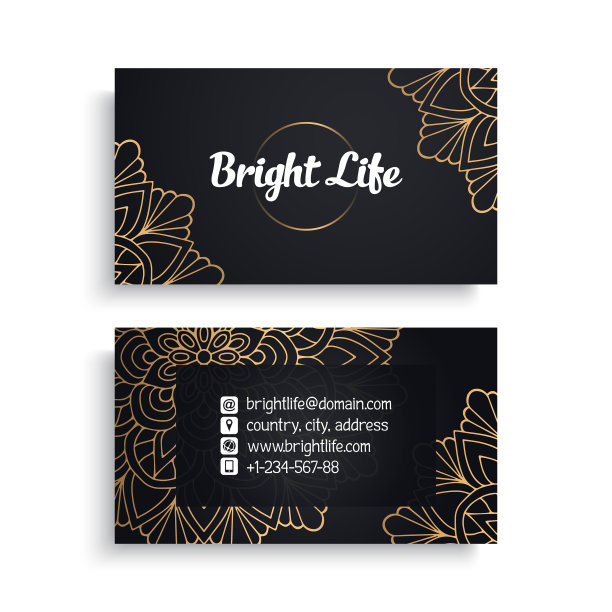 名片复古装饰元素图片下载