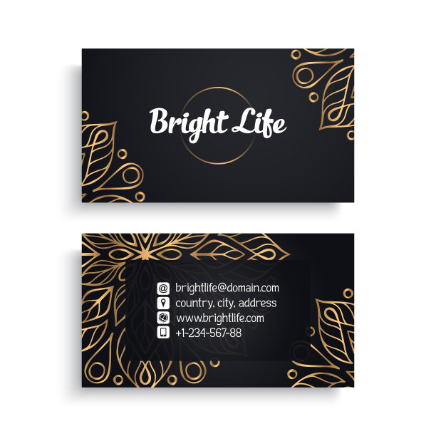 名片复古装饰元素图片下载