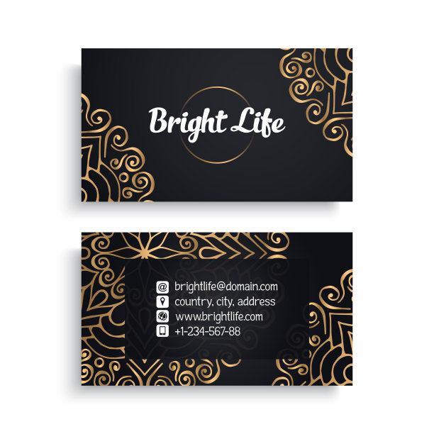 名片复古装饰元素图片下载