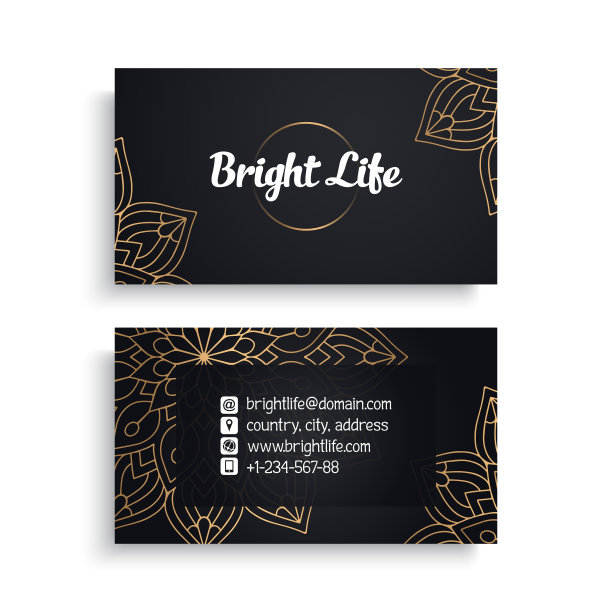 名片复古装饰元素图片下载