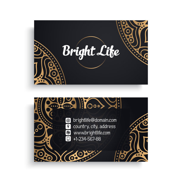 名片复古装饰元素图片下载