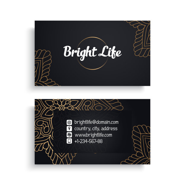 名片复古装饰元素图片下载