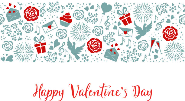 情人节无缝图案用手图片下载