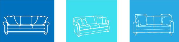 沙发图标孤立在背景上图片下载