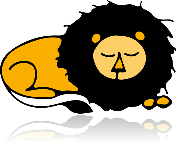 有趣的狮子草图为你的设计图片下载