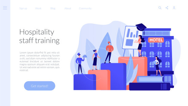 酒店课程概念登陆页面图片下载