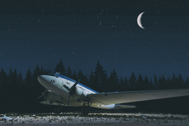 DC-3型号达科他的夜晚图片下载