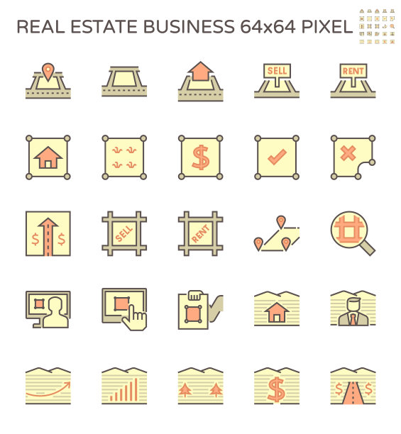 房地产企业和土地投资的标志图片下载