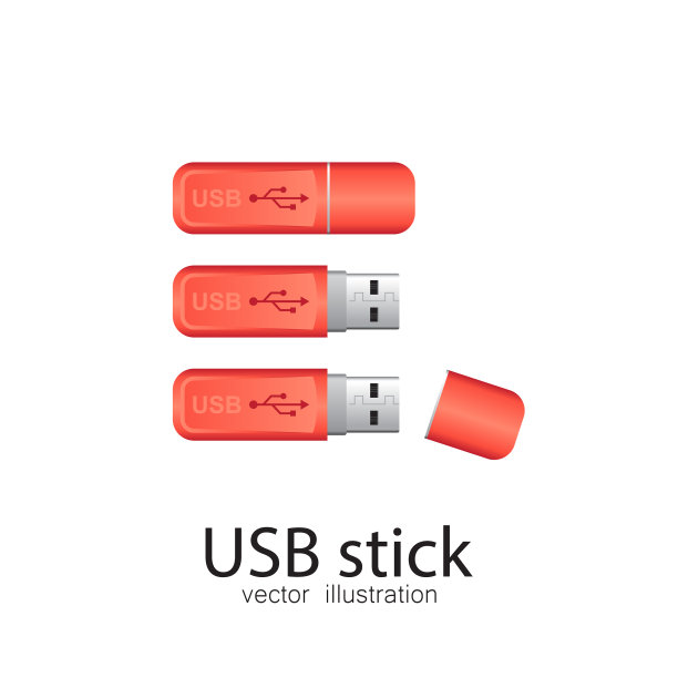 Usb隔离在白色图片下载