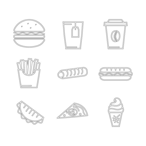 快餐图标图片下载