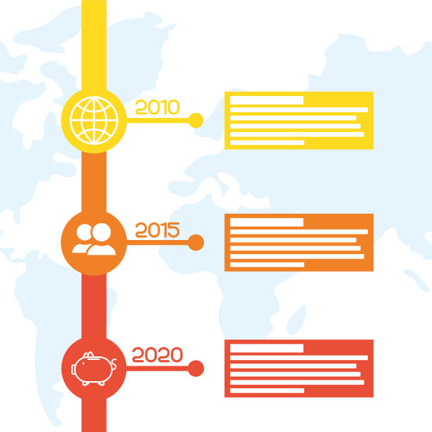 商业循环时间线信息图表图片下载