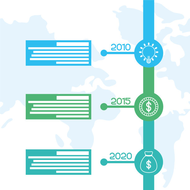 商业循环时间线信息图表图片下载