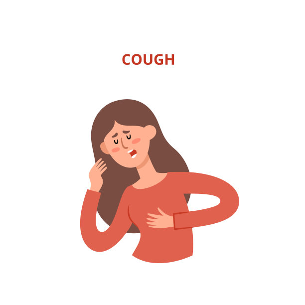 患咳嗽的妇女图片下载