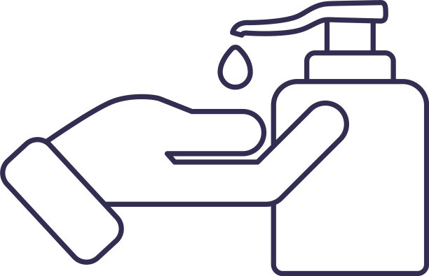 洗手用水和肥皂线样式的图标图片下载