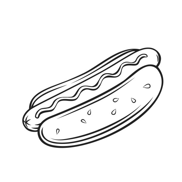 热狗卡通图标图片下载