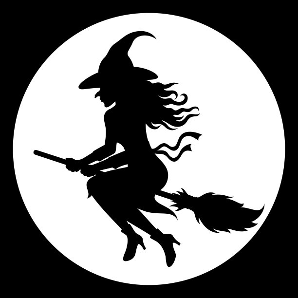 女巫轮廓图片下载