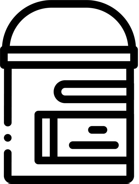 垃圾桶图标轮廓图片下载