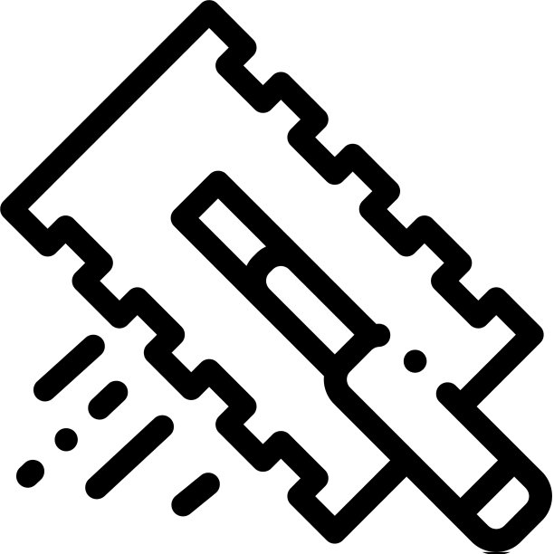 平铺刮刀图标轮廓图片下载