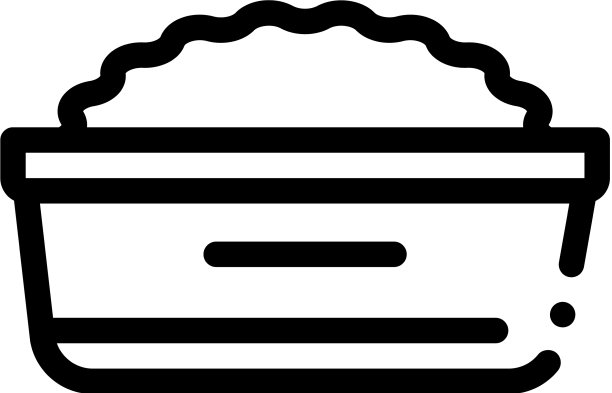 粥餐盘轮廓图标图片下载