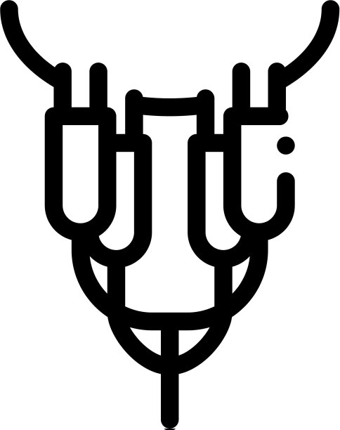 农场挤奶机图标轮廓图片下载