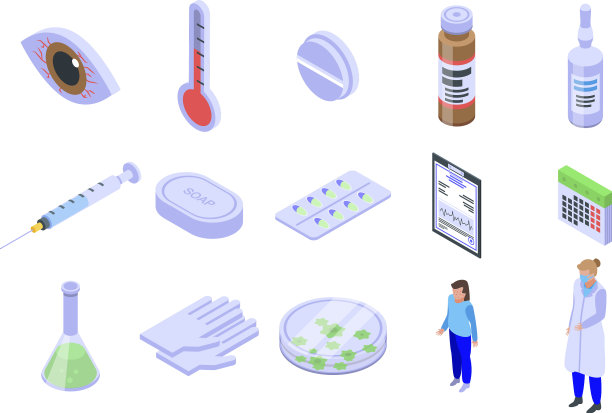 麻疹图标设置等距样式图片下载