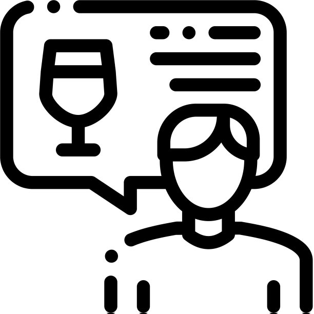 葡萄酒图标轮廓图片下载