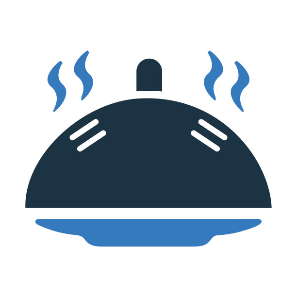 餐厅,服务图标。简单的矢量在孤立的白色背景图片下载