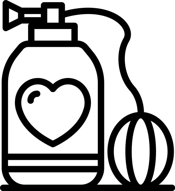 喜欢法国香水图标轮廓风格图片下载