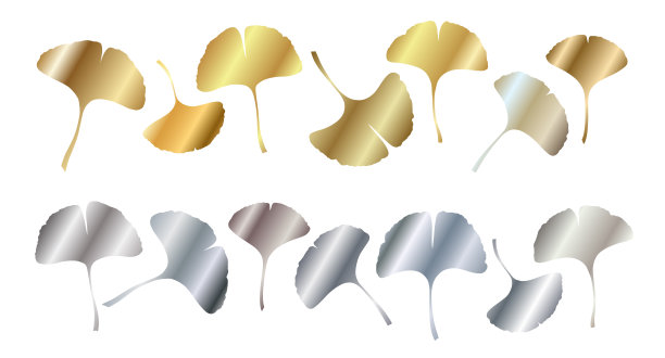 银杏叶集图片下载