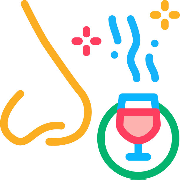 闻酒测试图标的轮廓图片下载