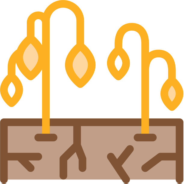 干燥土壤为植物的图标轮廓图片下载