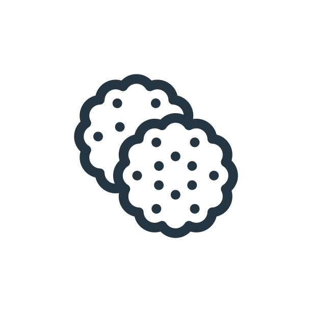 cookie矢量图标孤立在白色背景。轮廓，细线cookie图标的网站设计和移动，应用程序开发。细线饼干轮廓图标矢量插图。图片下载