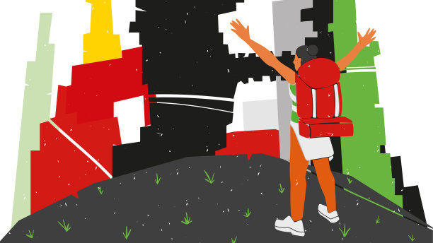 创意旅游理念。图片下载