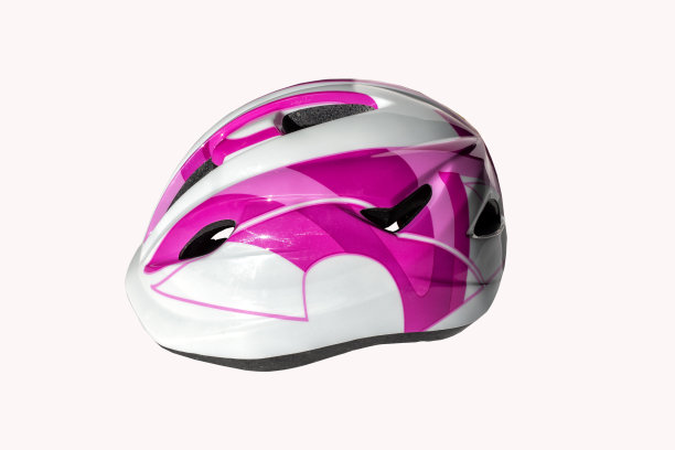 白色背景上的儿童安全帽图片下载