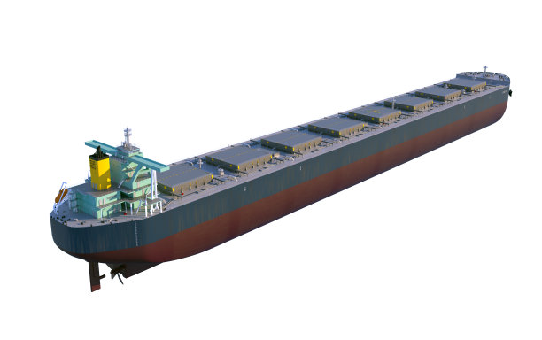 散货船船。3 d渲染图片下载