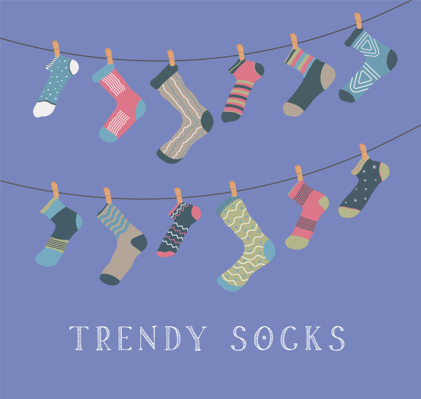 集时尚的袜子图片下载