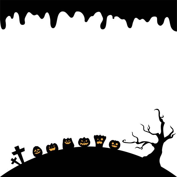 杰克灯笼的上下框架图片下载