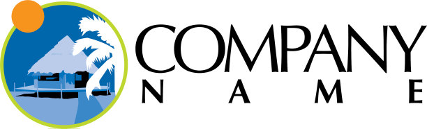 海滨别墅标志设计图片下载