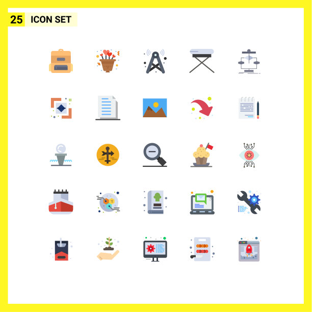 股票图标包25行符号和符号图片下载