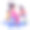 一个在家里工作的女人的方形形象图片下载